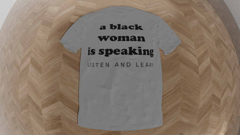 a black woman is speaking