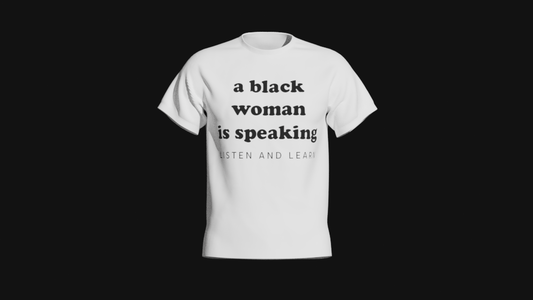 a black woman is speaking