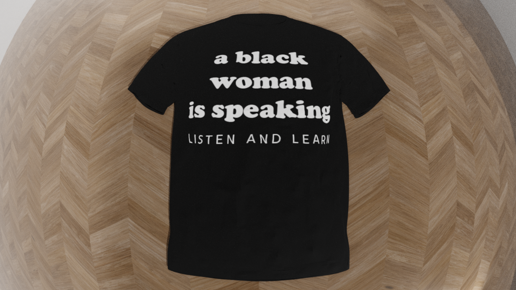 a black woman is speaking