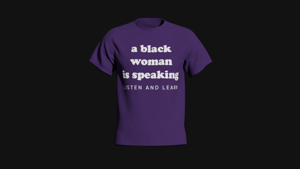 a black woman is speaking