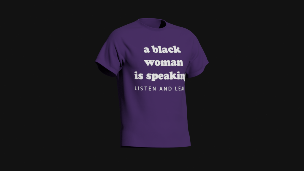 a black woman is speaking