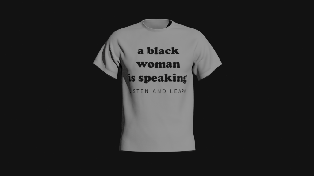 a black woman is speaking
