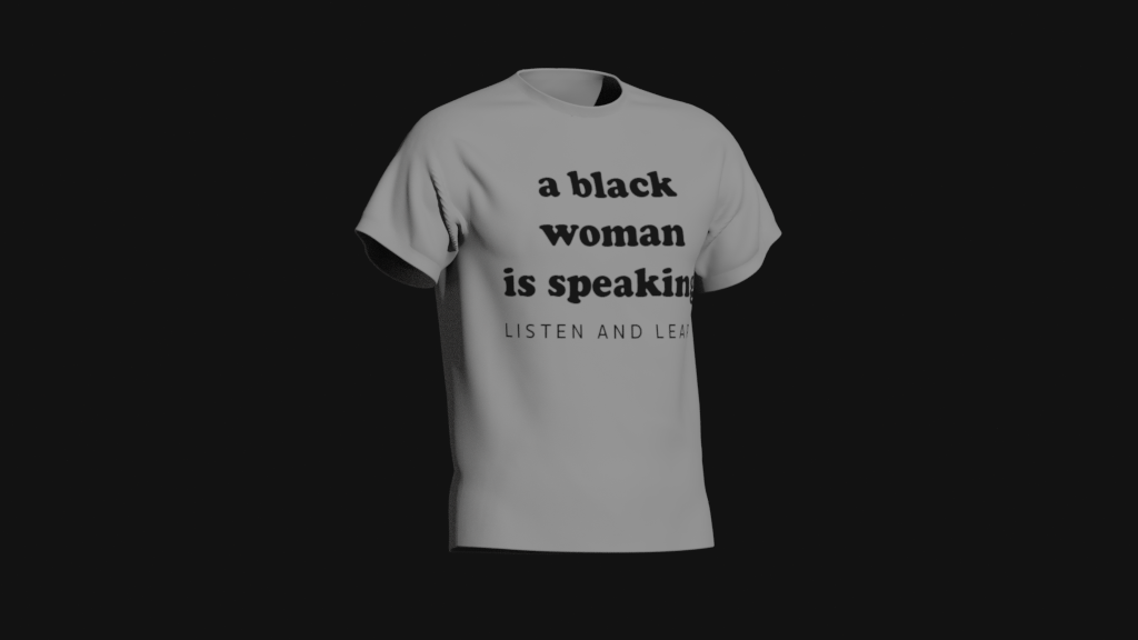 a black woman is speaking
