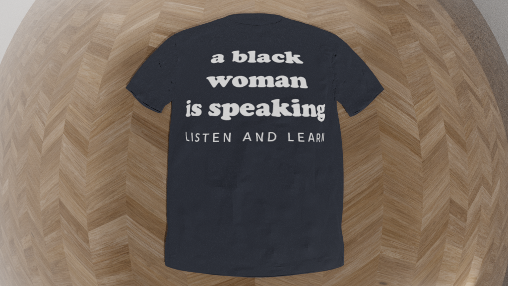 a black woman is speaking