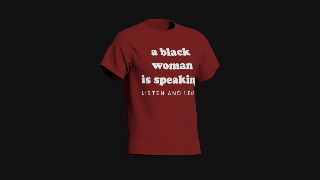 a black woman is speaking