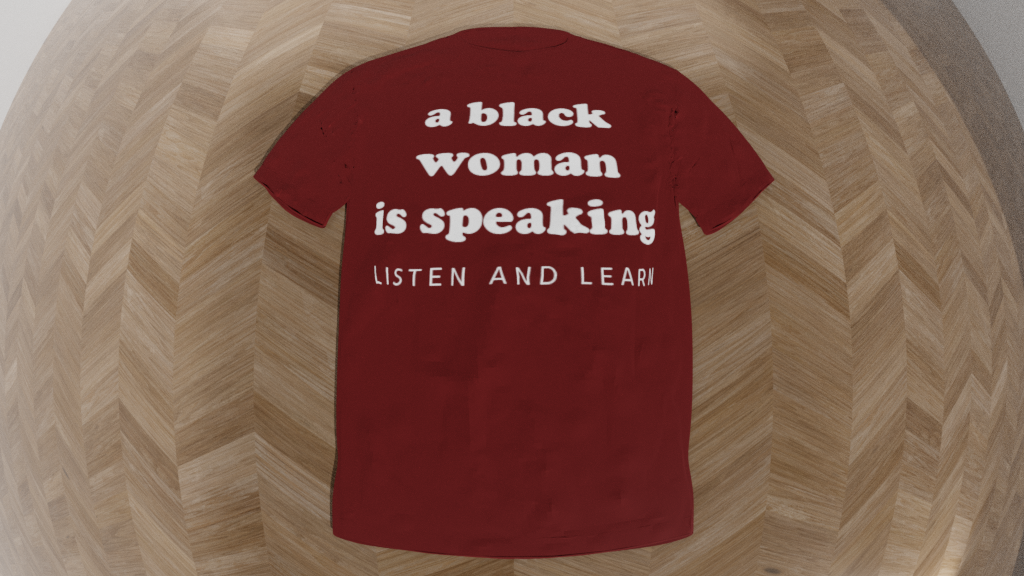 a black woman is speaking