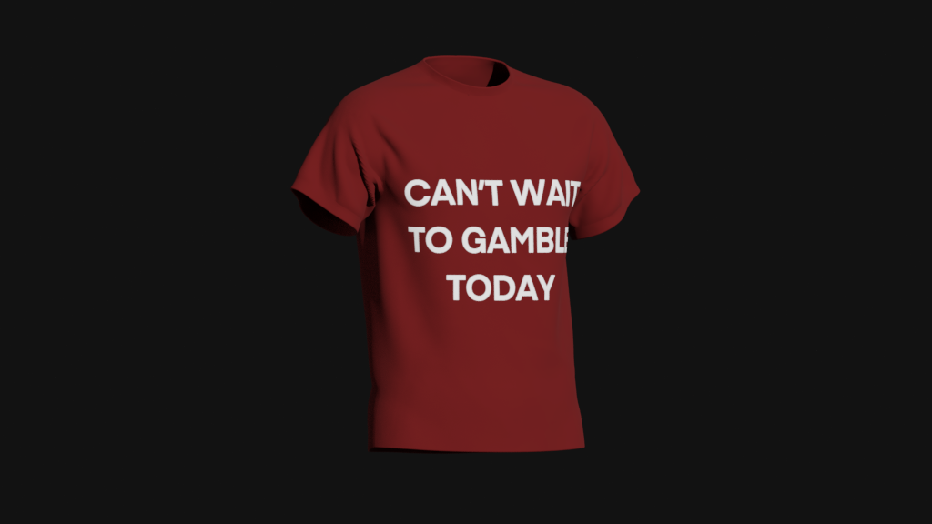 can't wait to gamble today